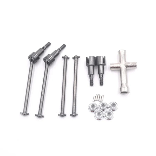 Kit d'arbres et cardans de transmission avant et arrière avec clé pour voiture RC